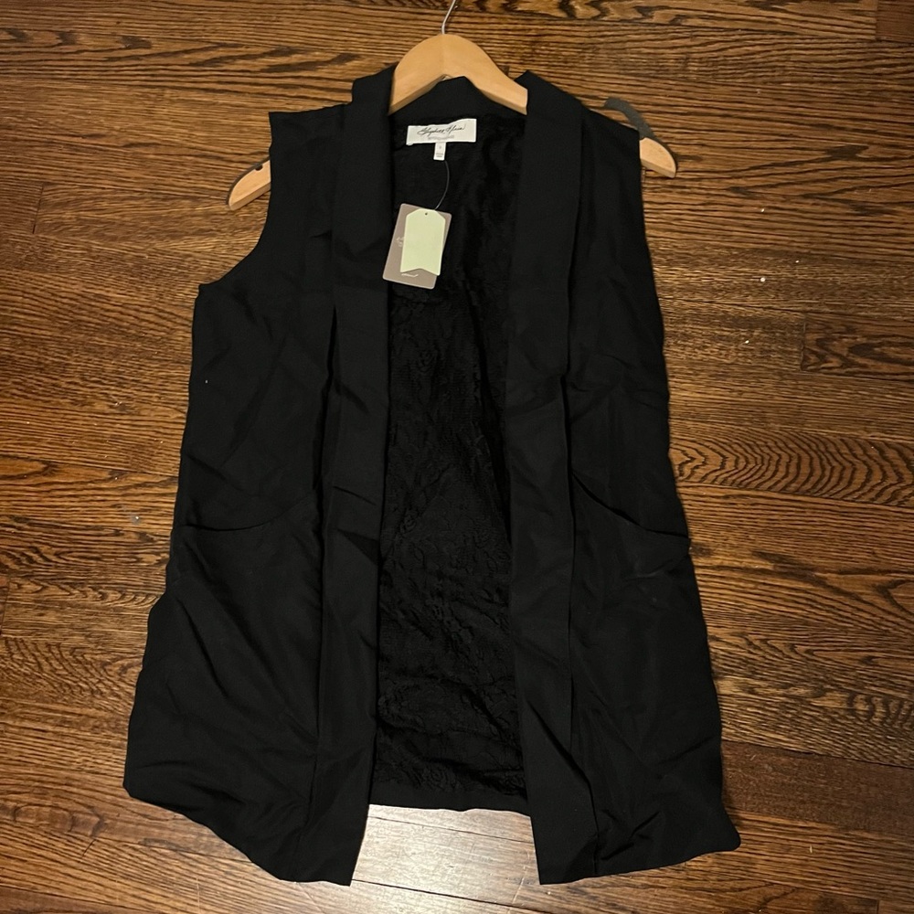 Long black vest to elevate any outfit